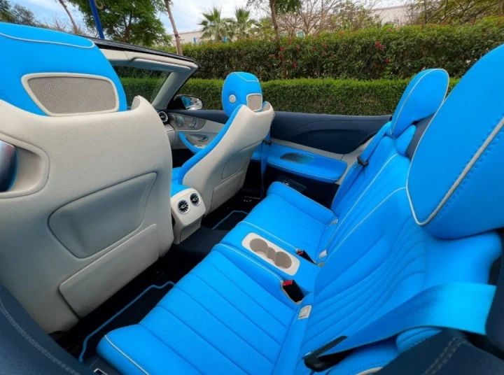Mercedes Benz E400 Convertible 2023 WHITE RENTAL IN DUBAI - undefined